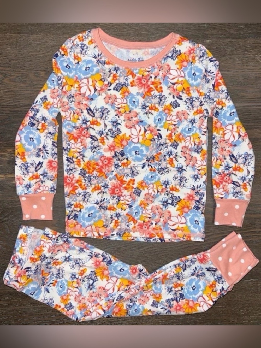 Matilda Jane Floral Pajama Set - Pink, Blue & Yellow